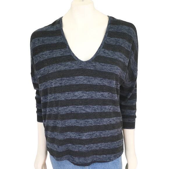 AMERICAN EAGLE Oversized Slouchy Dolman Sleeve Striped Sweater SZ S - Picture 1 of 9